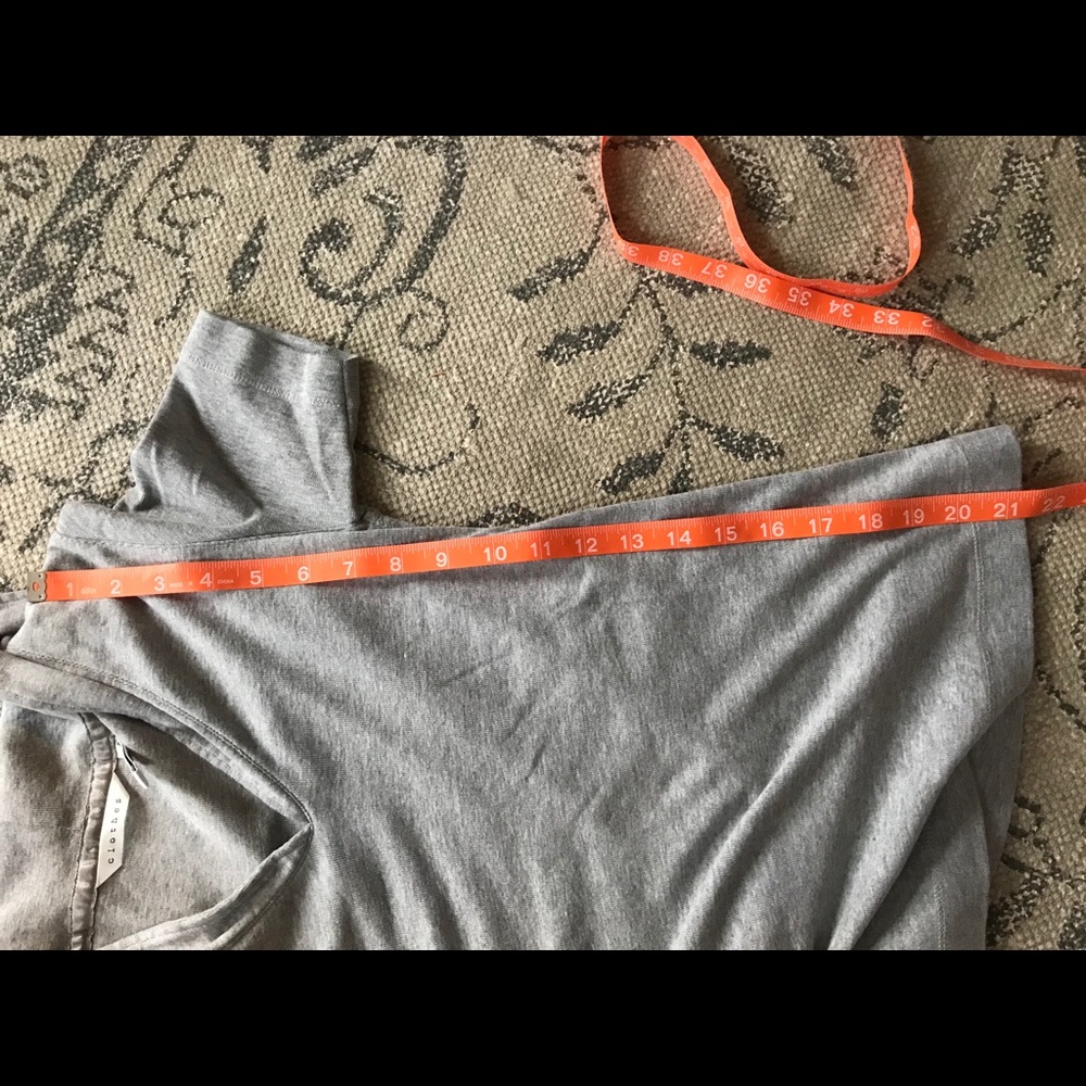 Clothes | Heather Gray Sailor Collar Top - Picture 3 of 7